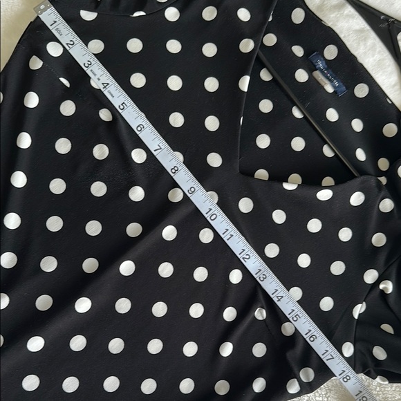 Tommy Hilfiger Polka Dot Black Shift Dress Size 6 - Picture 8 of 10